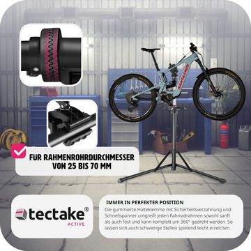 tectake Fahrrad-Montageständer Jan, bis 50kg, E-Bike geeignet