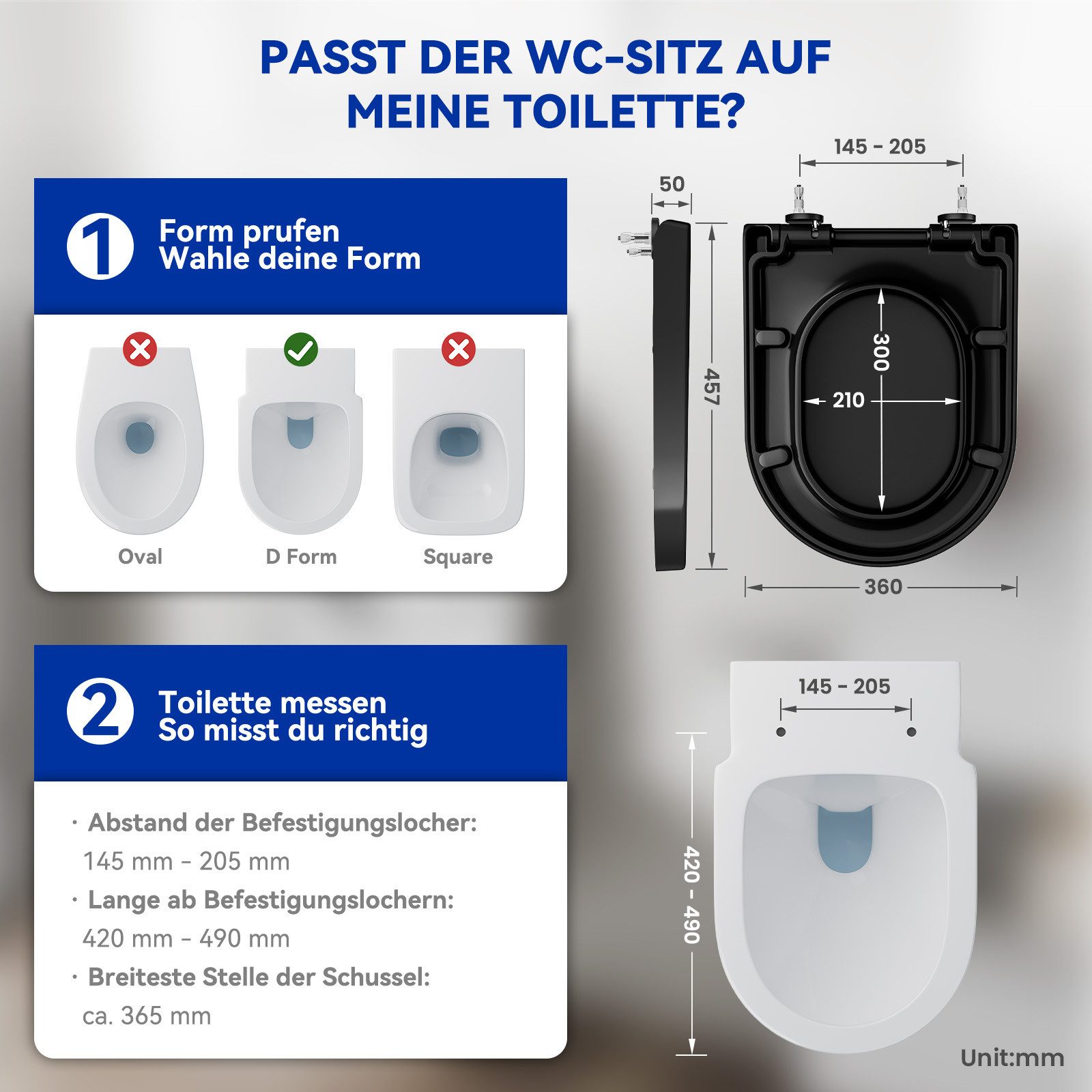 DERW MAX WC-Sitz mit Absenkautomatik & günstig online kaufen