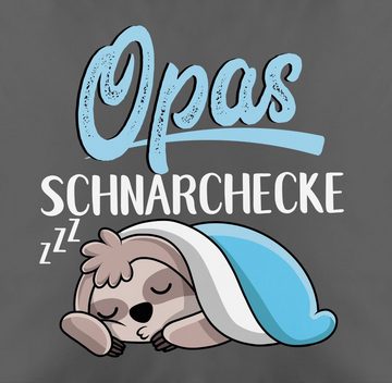 Kissenbezüge Opas Schnarchecke mit Faultier - weiß, Shirtracer (1 Stück), Opa Großvater