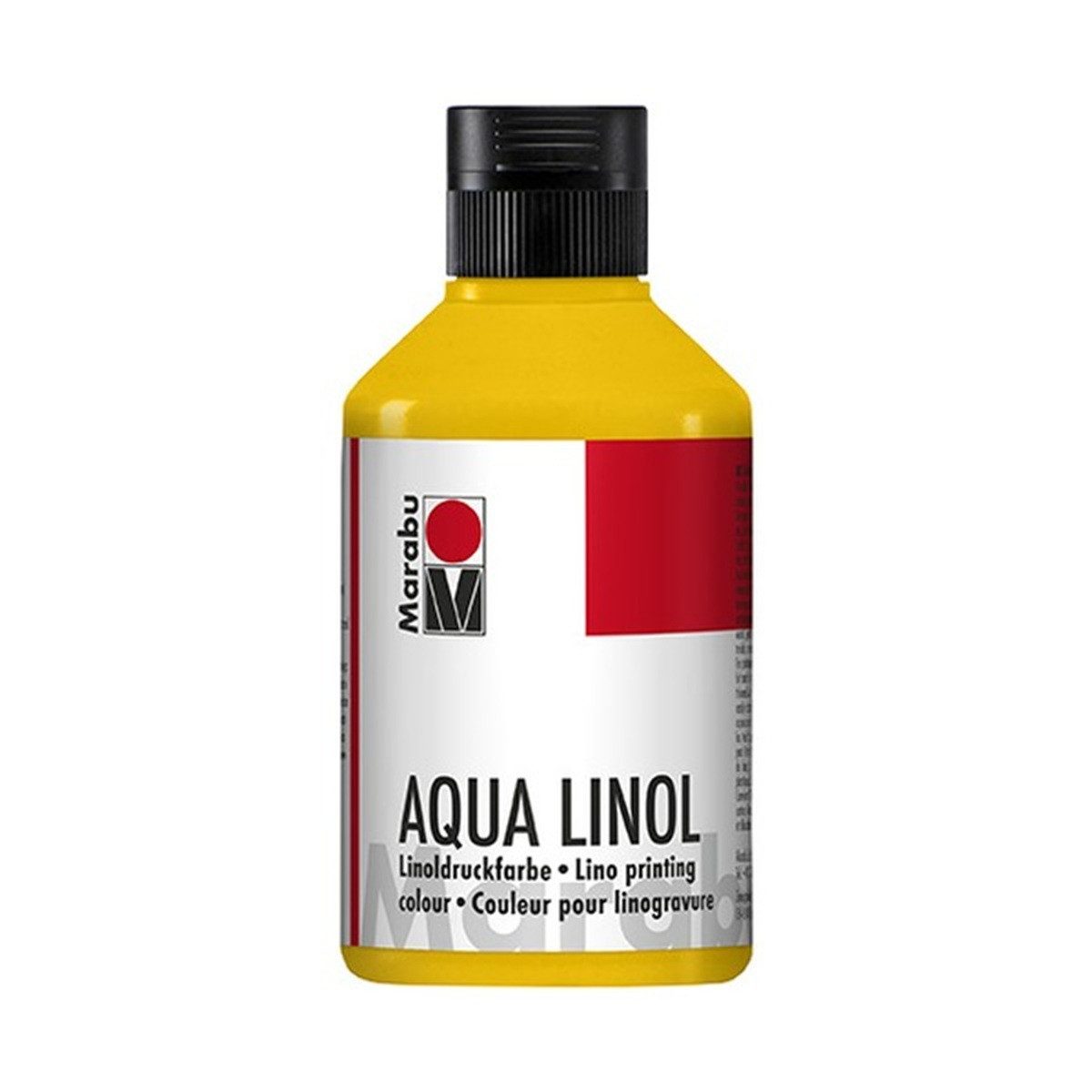 Marabu Linoldruckfarbe Marabu Aqua Linoldruckfarbe mittelgelb 021 250ml