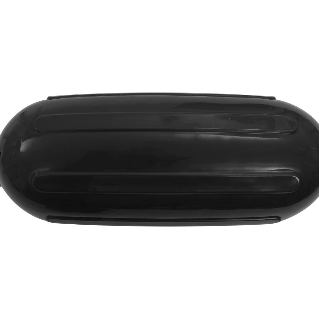 vidaXL PKW-Anhänger 585 x 165 cm Bootsfender 4 Stk Schwarz 58,5x16,5 cm PVC