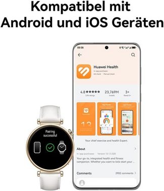 Huawei iOS und Android Kompatibilität Smartwatch (Android iOS), Kalorienmanagement, Professionelles Gesundheitsmanagement, SpO2 GPS