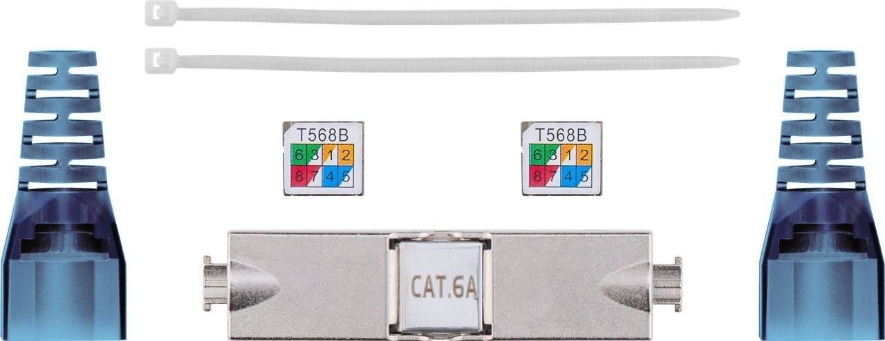 Thumbnail - DSIT Netzwerkstecker STP CAT 6a – Kabelbinder Toolless