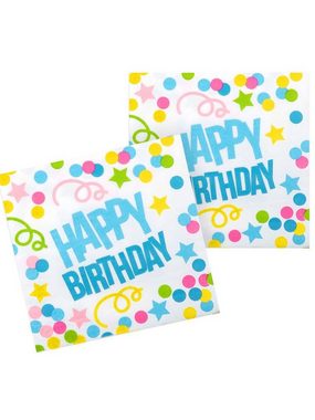 Boland Einweggeschirr-Set Happy Birthday Tischdeko Set, Pappe, Papier, Ein Geburtstag ohne Tischdeko? Das geht nun wirklich nicht!