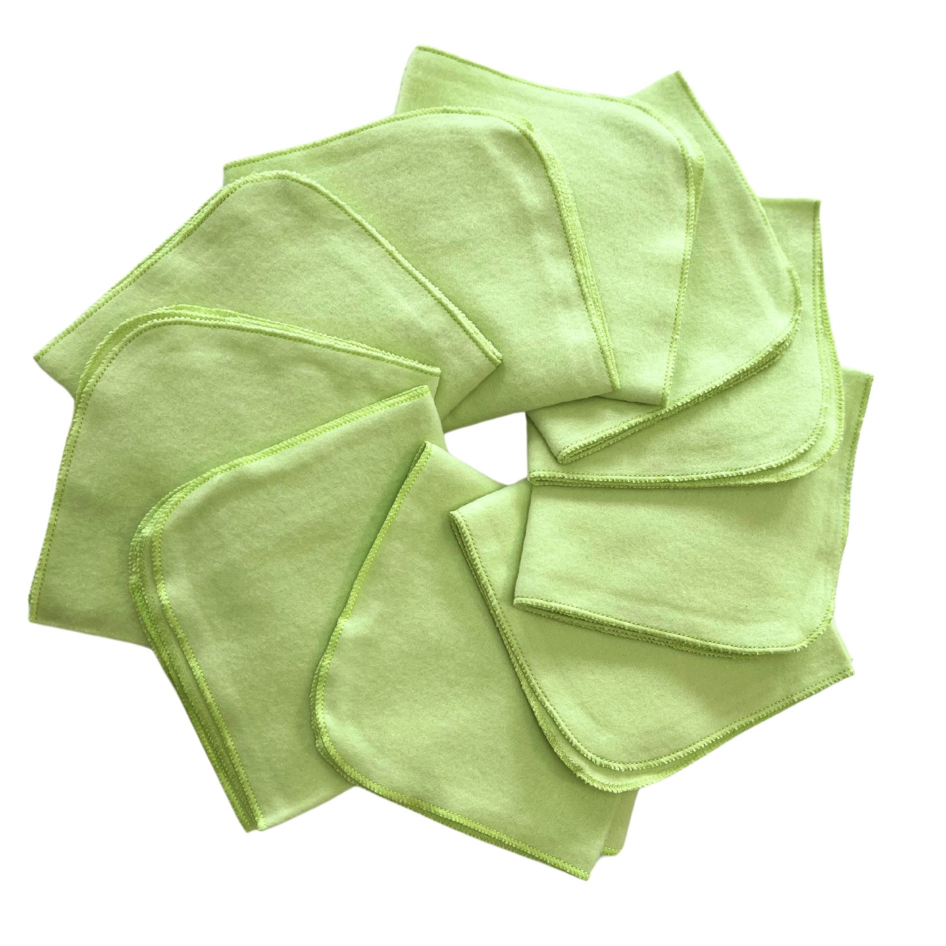 Babymajawelt Waschlappen Ultraweiche Baby Waschlappen Molton Tücher 25x25cm, Baumwolle (10-St), Nachhaltig, DIY-Feuchttücher, Wiederverwendbar, Babyausstattung