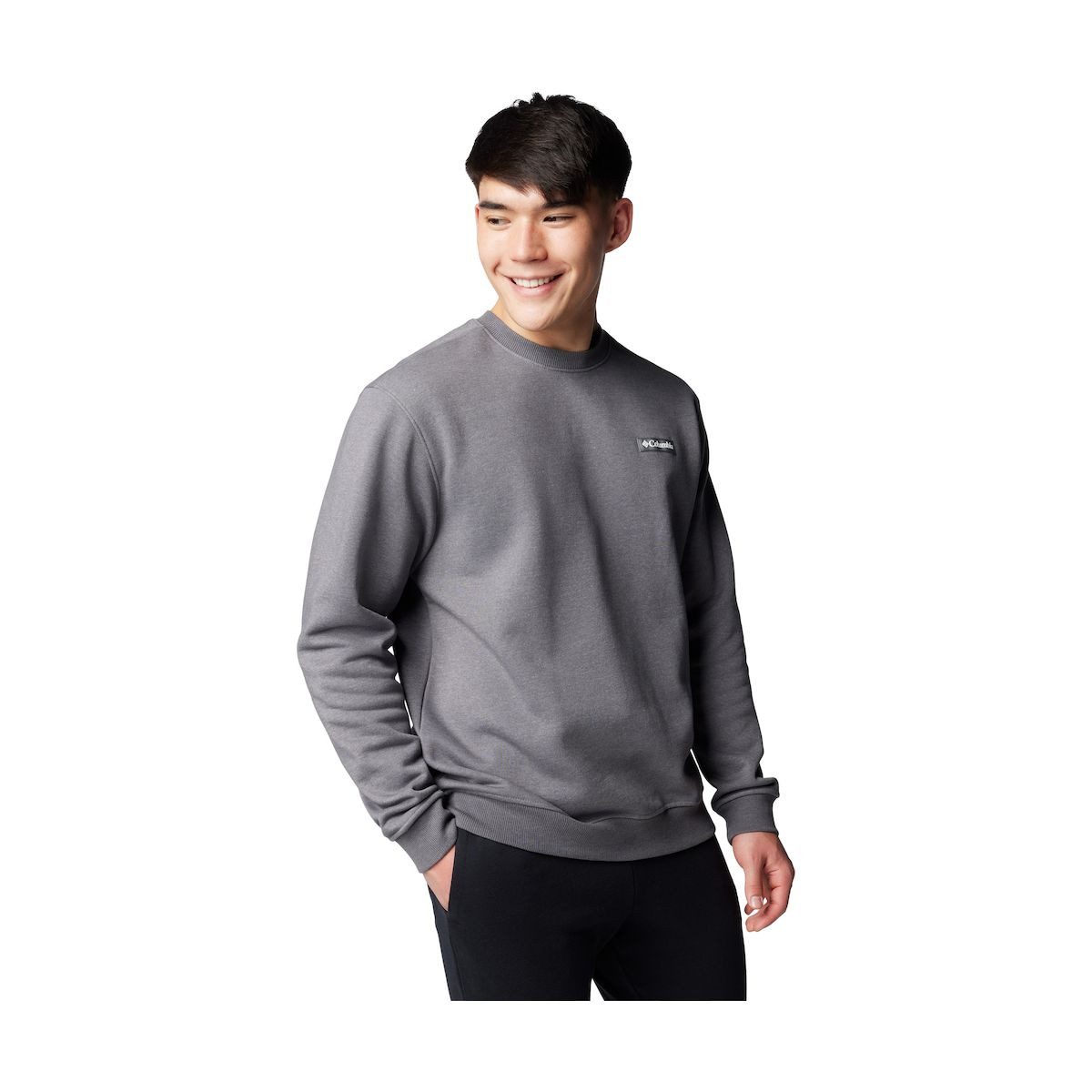 Columbia Sweatshirt Meridian Creek Crew Herren-Sweatshirt mit Rundhalsausschnitt, gerippten Bündchen und Saum