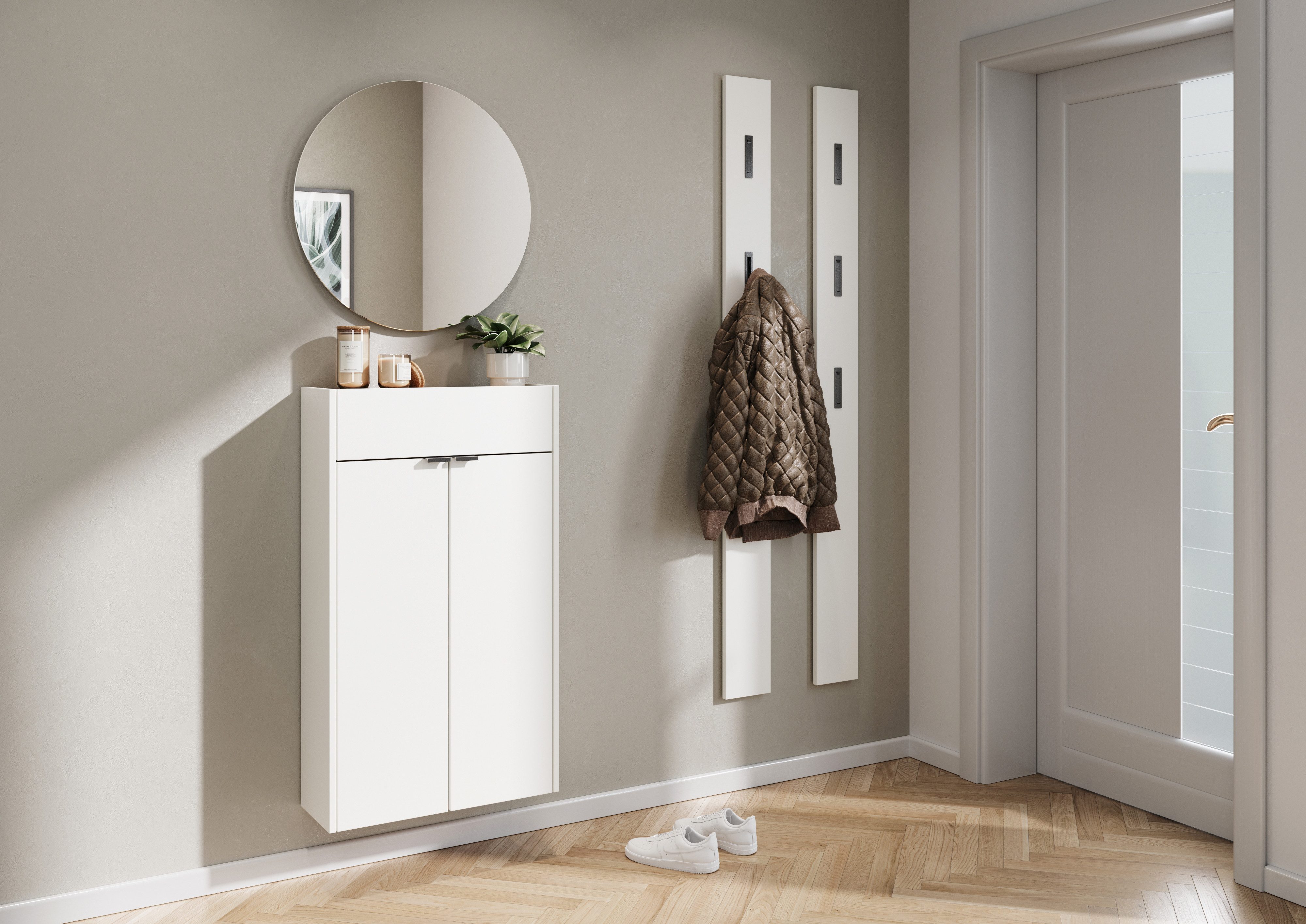 andas Schuhschrank Varby, mit geringer Tiefe, hängend & stehend montierbar günstig online kaufen