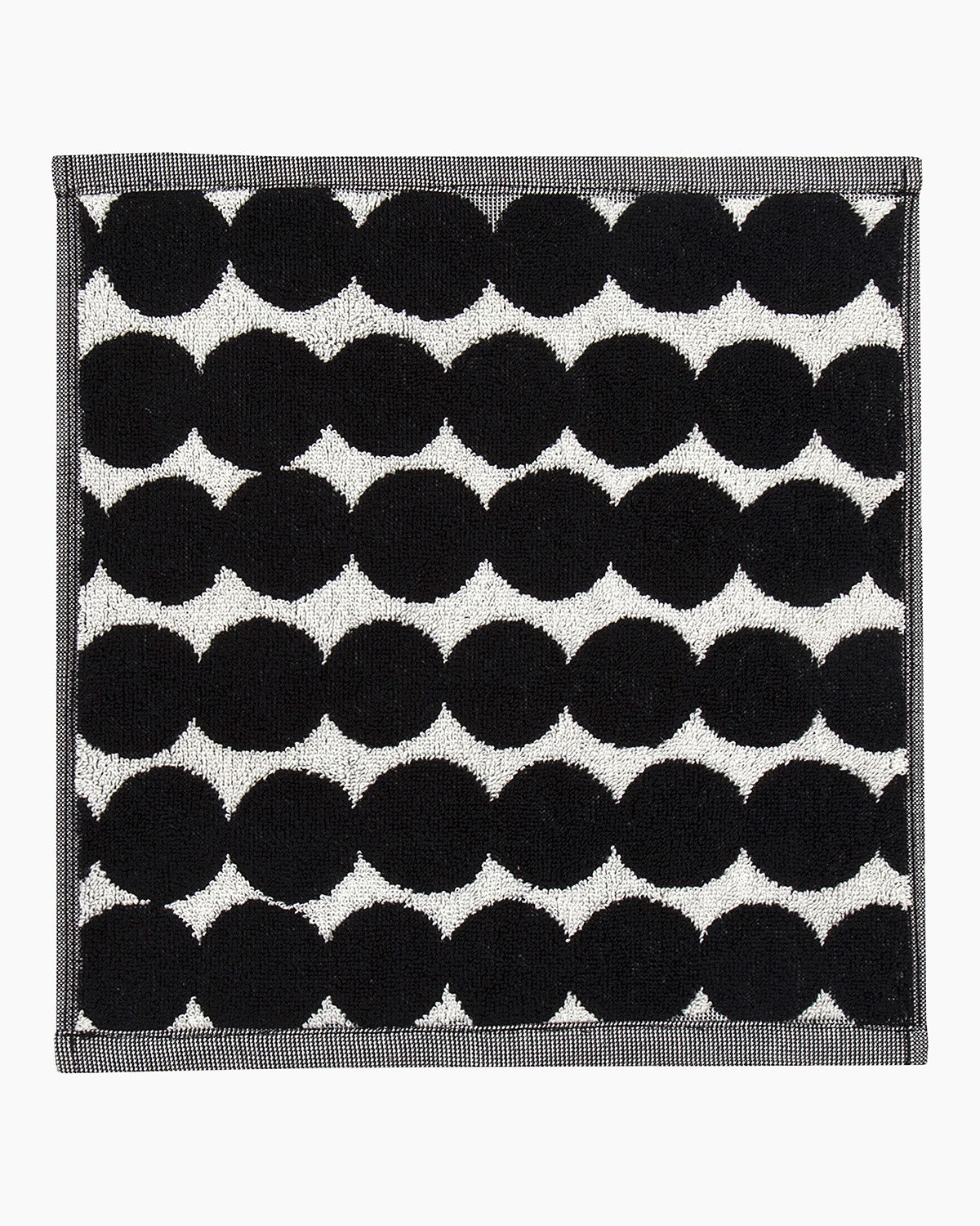Handtuch RÄSYMATTO Gästehandtuch, Baumwolle, schwarz/weiß - 30X50 cm