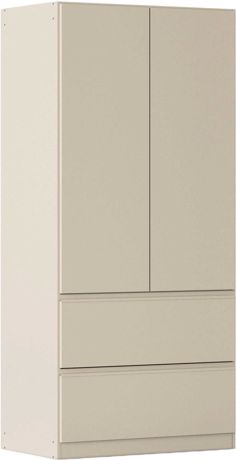 rauch Drehtürenschrank Kleiderschrank Schrank Garderobe COSTA in den Breiten 91/136/181 cm (in 3 Ausstattungen BASIC/CLASSIC/PREMIUM) viel Platz, grifflose Front und Push-to-Open Funktion MADE IN GERMANY