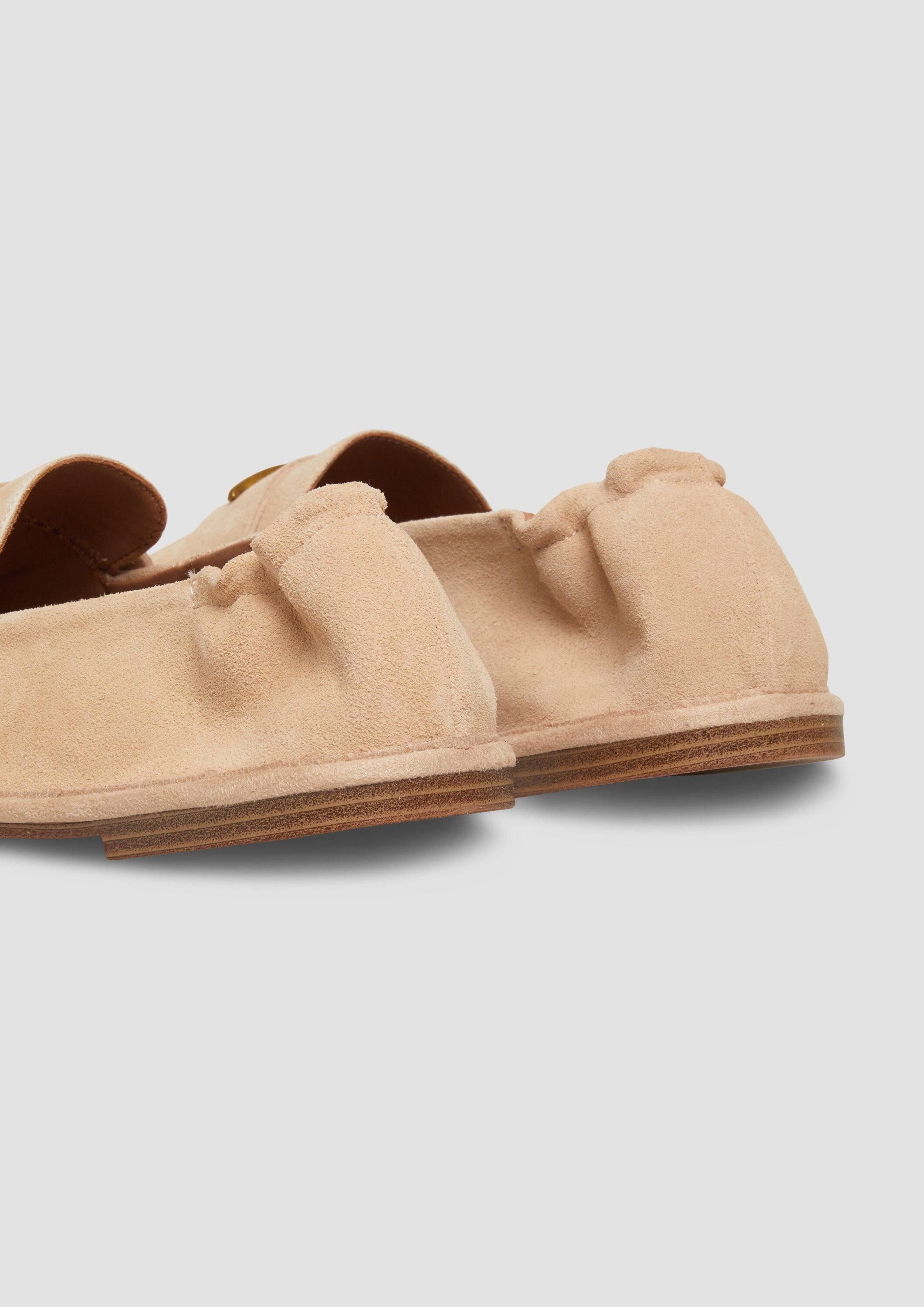s.Oliver Slipper Schnürschuh Leder-Loafer mit dekorativem Detail günstig online kaufen