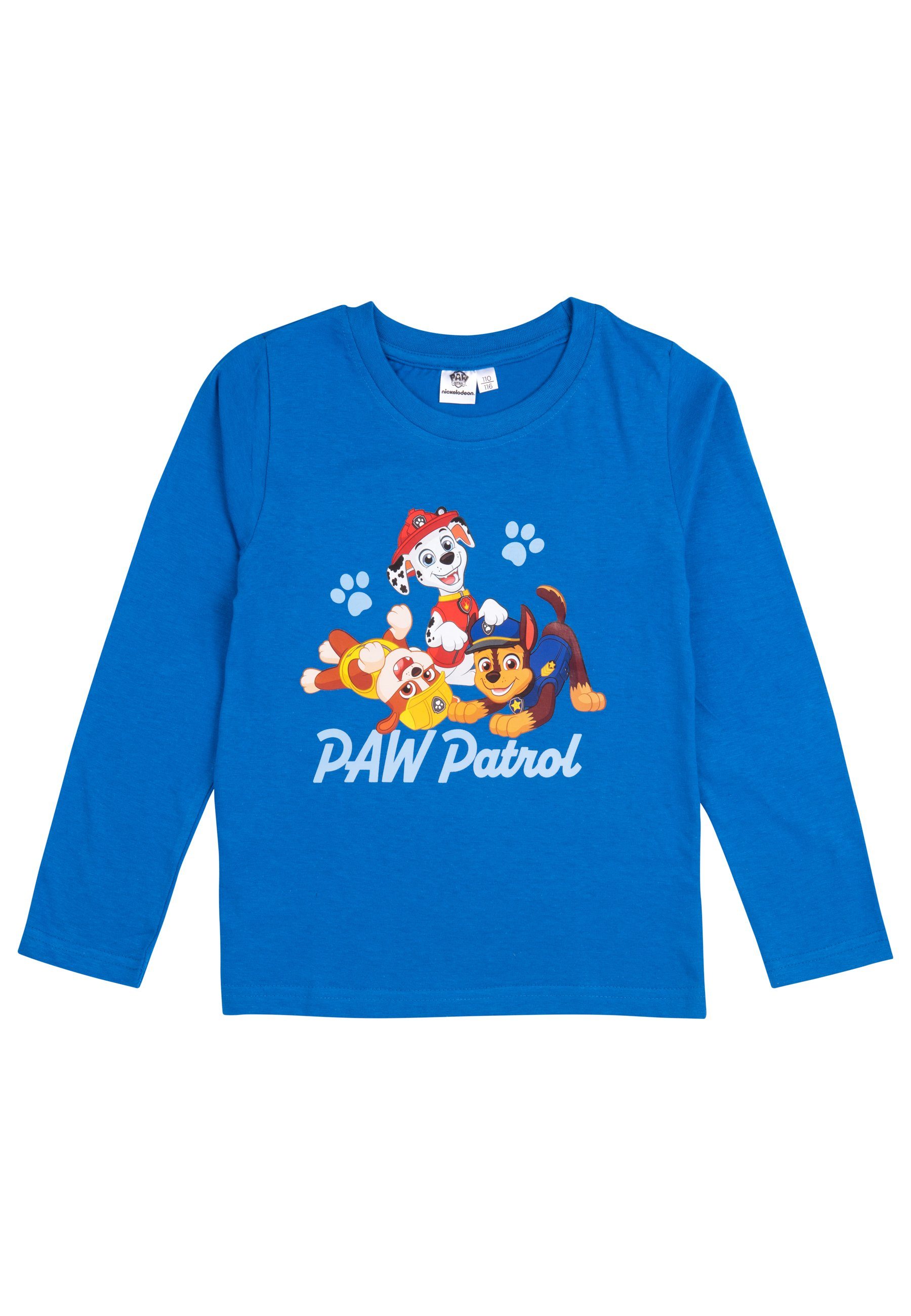 United Labels® Sweatshirt Paw Patrol Pullover für Jungen - Kinder Sweatshirt Langarm Blau