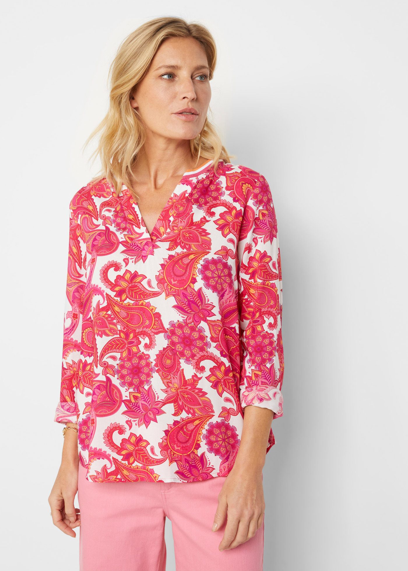 bonprix Tunika Tunikabluse aus fließender Viskose