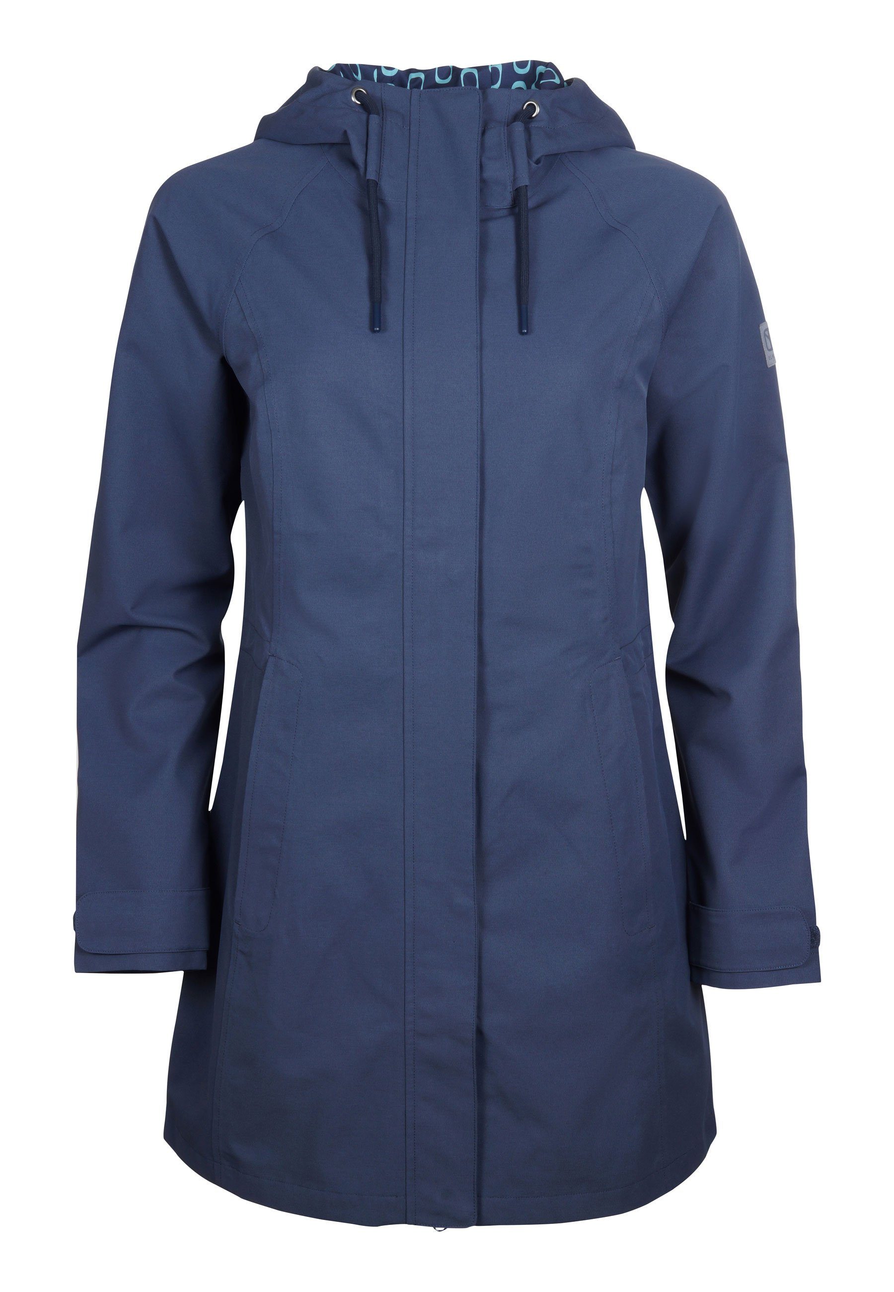 Elkline Regenjacke Feel Good Alltagstauglicher Regenmantel wasserdicht darkblue