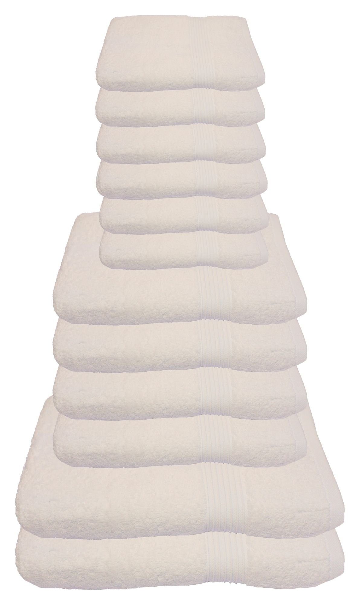 Julie Julsen Handtücher 12-Handtücher-Naturweiß, Baumwolle (12-St) günstig online kaufen