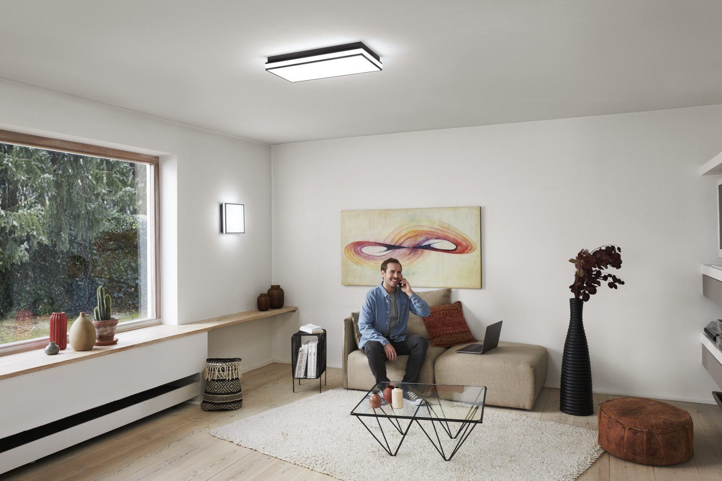 Ledvance Deckenleuchte Ledvance Smart+ LED Deckenleuchte Orbis Magnet, Inkl. Leuchtmittel, Dimmbar ohne Bewegungsmelder