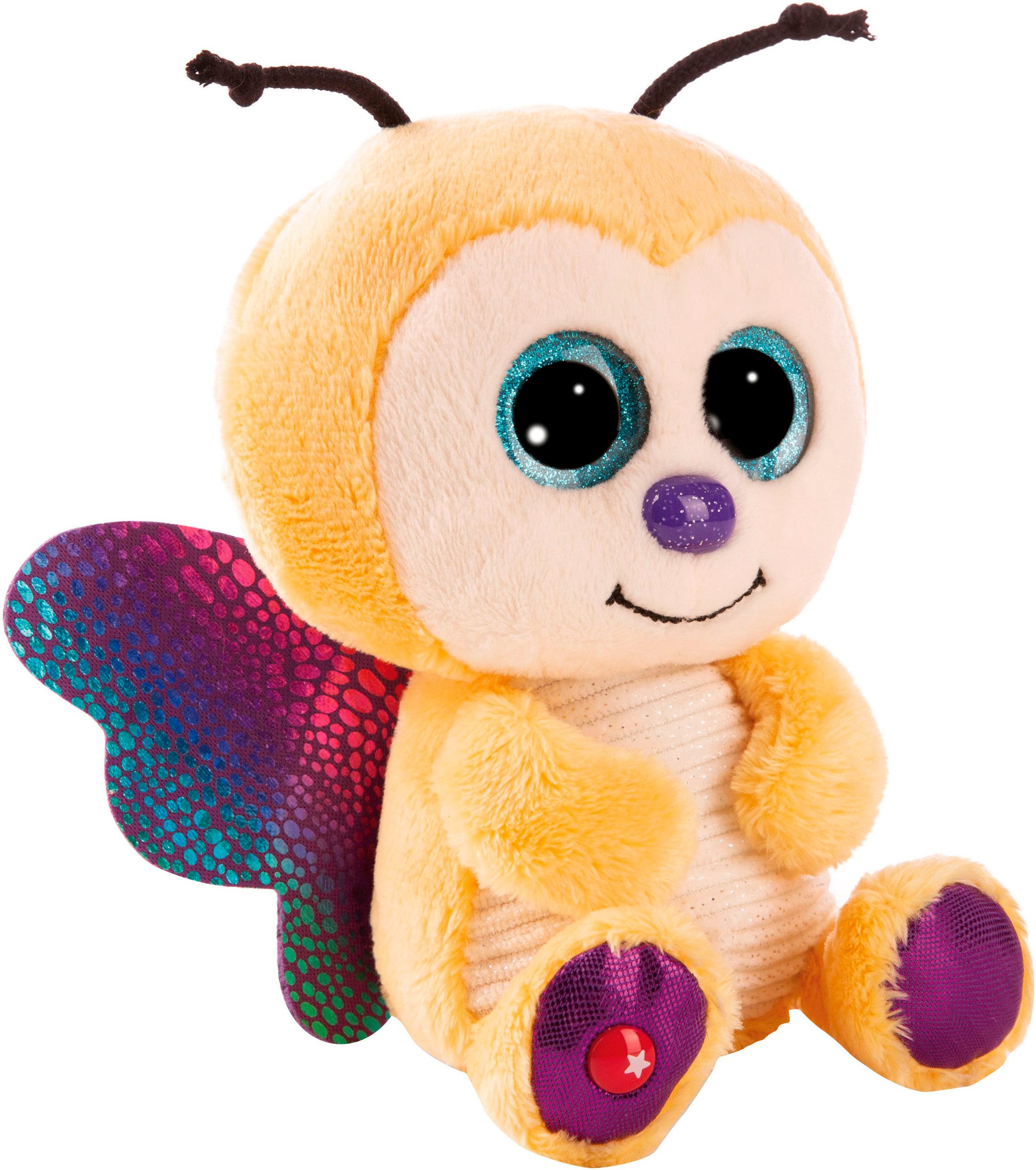 Nici Kuscheltier Glubschis, Schmetterling Sunshine Lou 25 cm schlenkernd