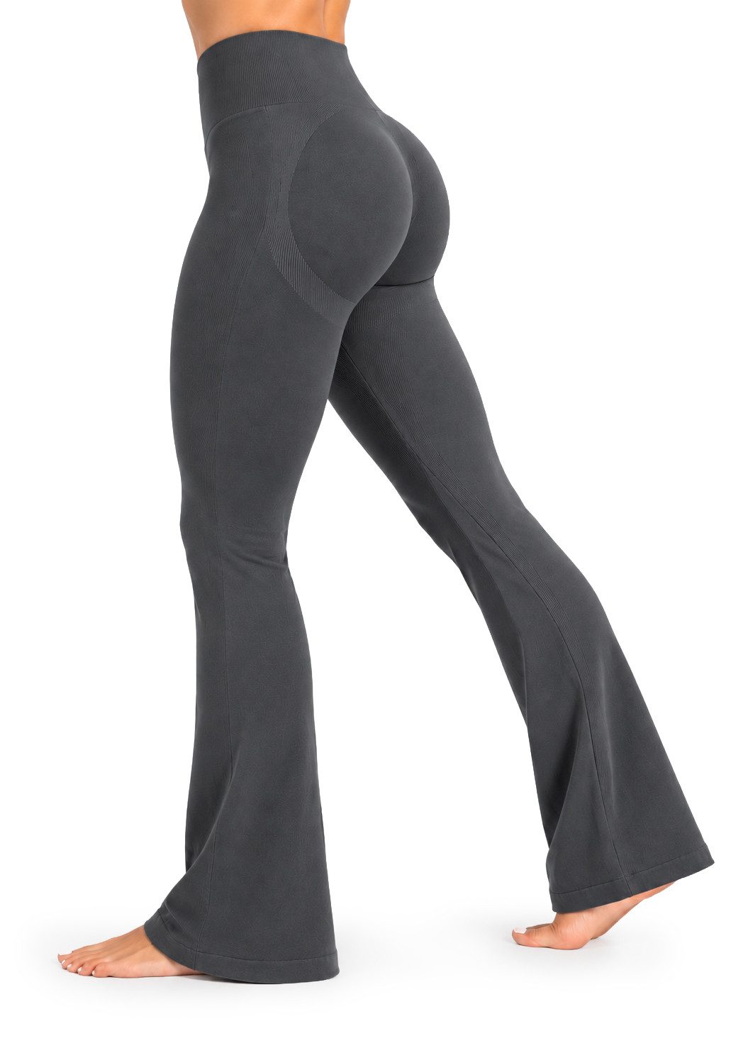 Smilodox Leggings Aylin Scrunch, Leggings mit Booty Push Effekt, Gym, Yoga & Freizeit Scrunch Naht, Booty Push, Weites Bein, Elastisch, High Waist