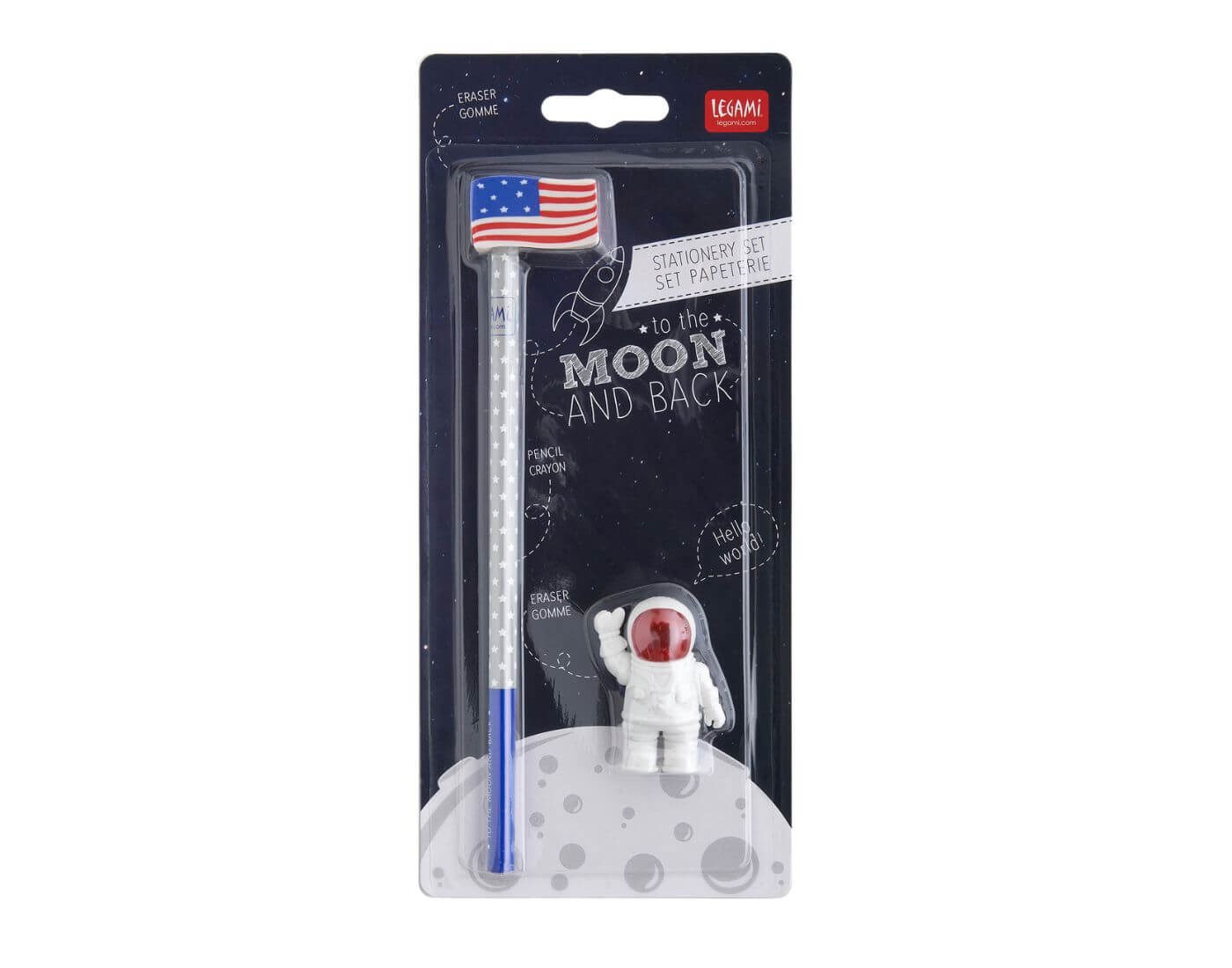 Legami Buntstift Schreibtischset - To the Moon and Back