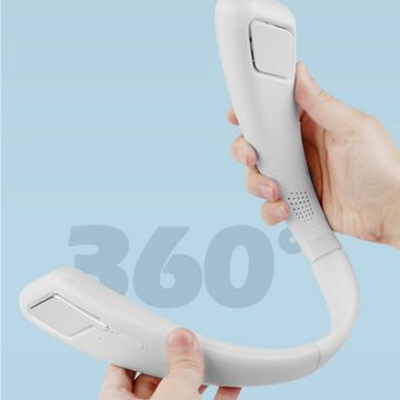 KINSI Mini USB-Ventilator Halsventilator, Tragbare Ventilator, Bluetooth-Verbindung