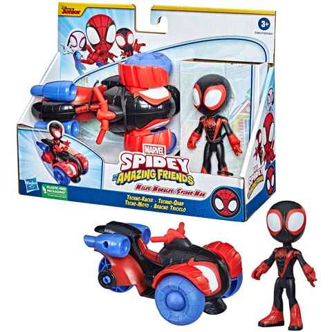 Hasbro Actionfigur Marvel Spidey and His Amazing Friends, Miles Morales Techno-Racer