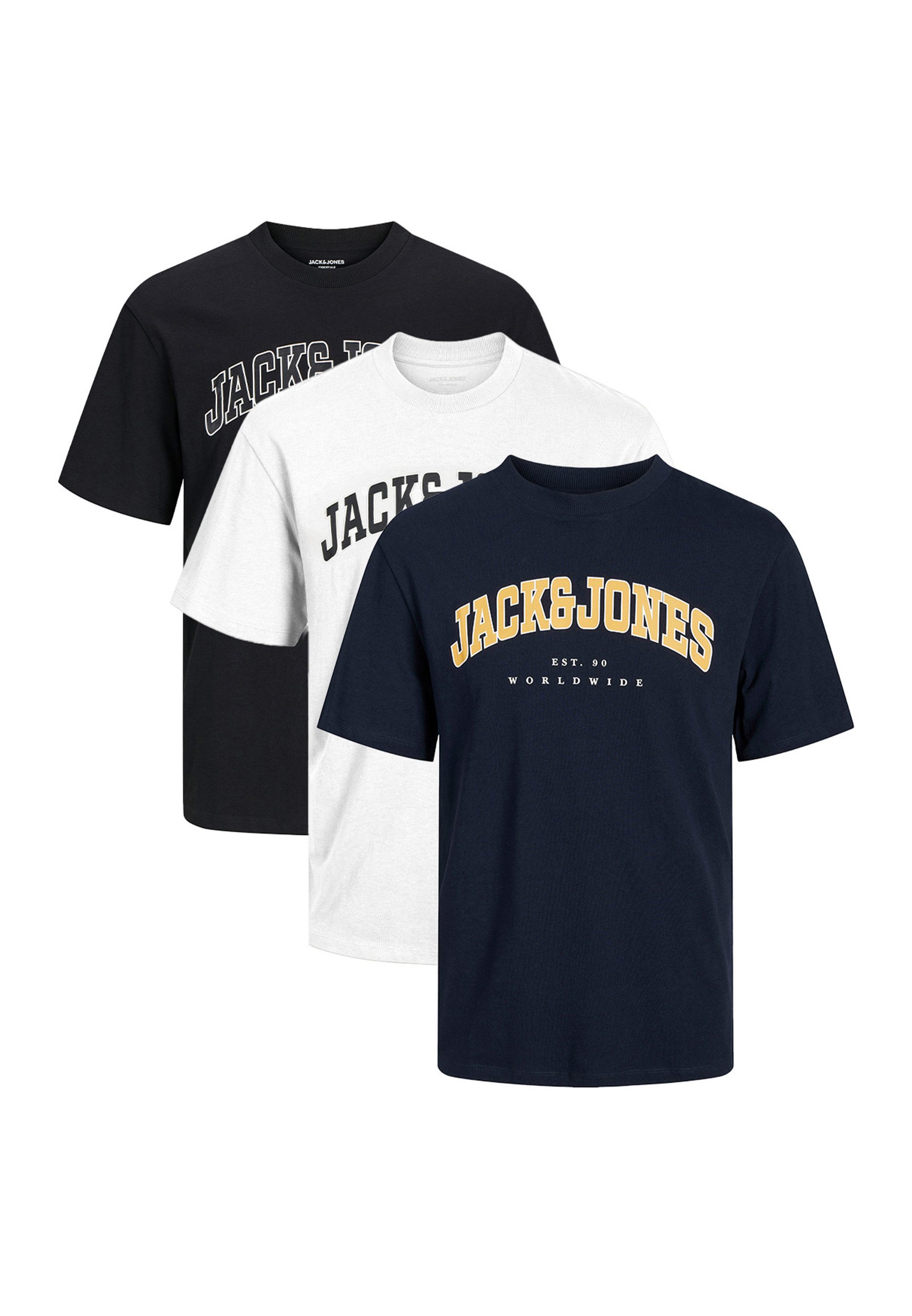 Jack & Jones T-Shirt 3er Pack günstig online kaufen