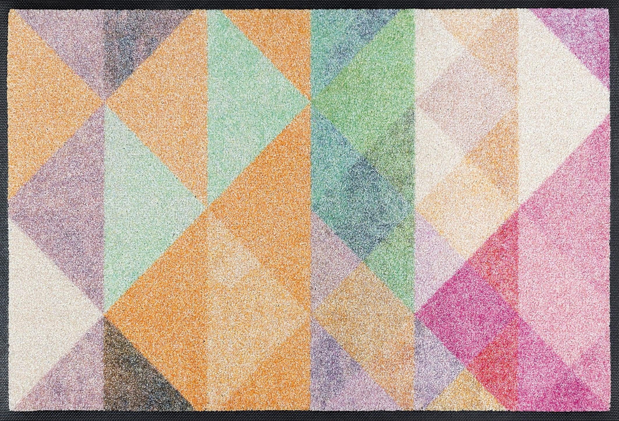 Fußmatte Snorre, wash+dry by Kleen-Tex, rechteckig, Höhe: 9 mm, Schmutzfangmatte, modernes geometrisches Design, rutschhemmend | Fußmatten