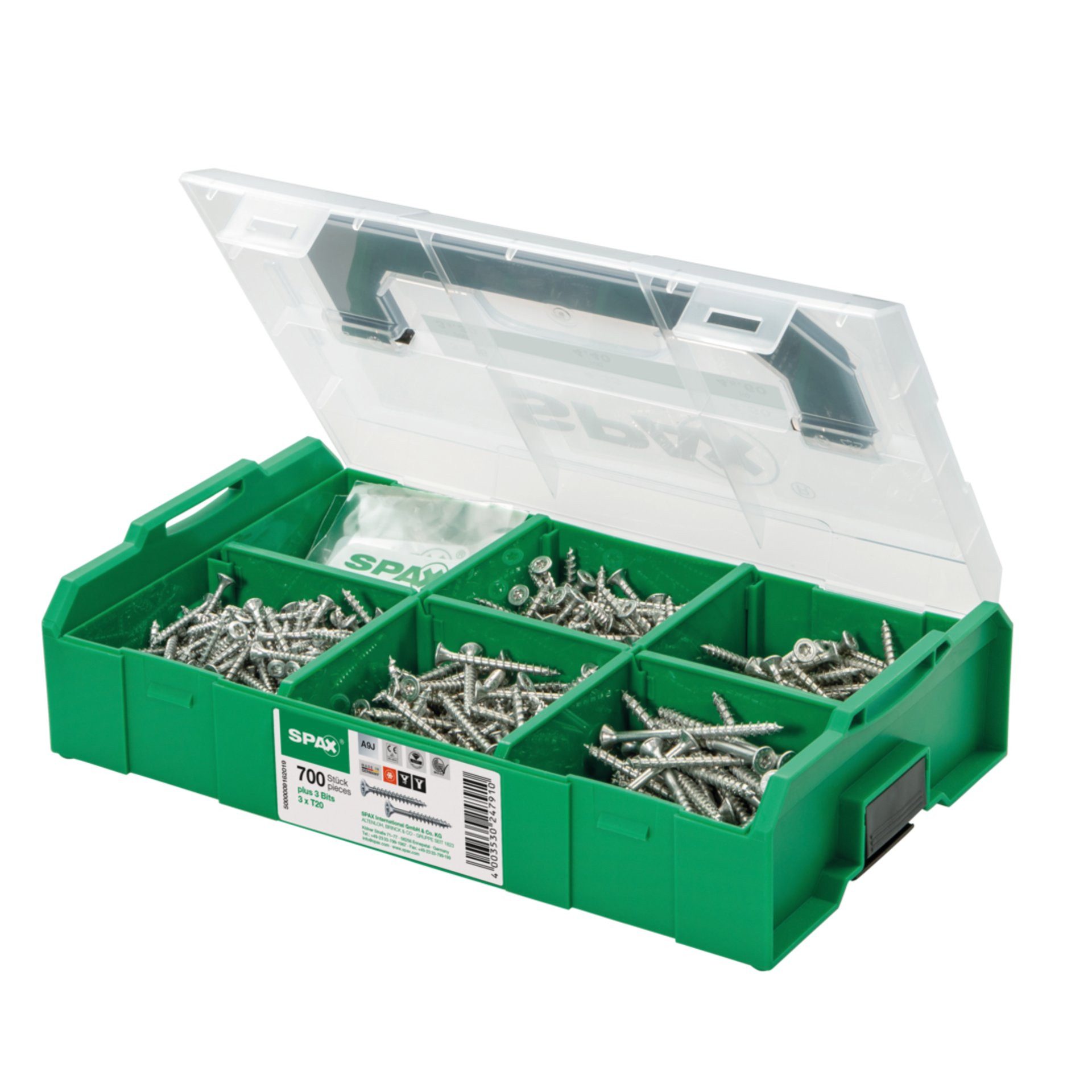 SPAX Senkschraube SPAX Montagekoffer L-BOXX Mini, 1 Stück, Schraubenset mit günstig online kaufen