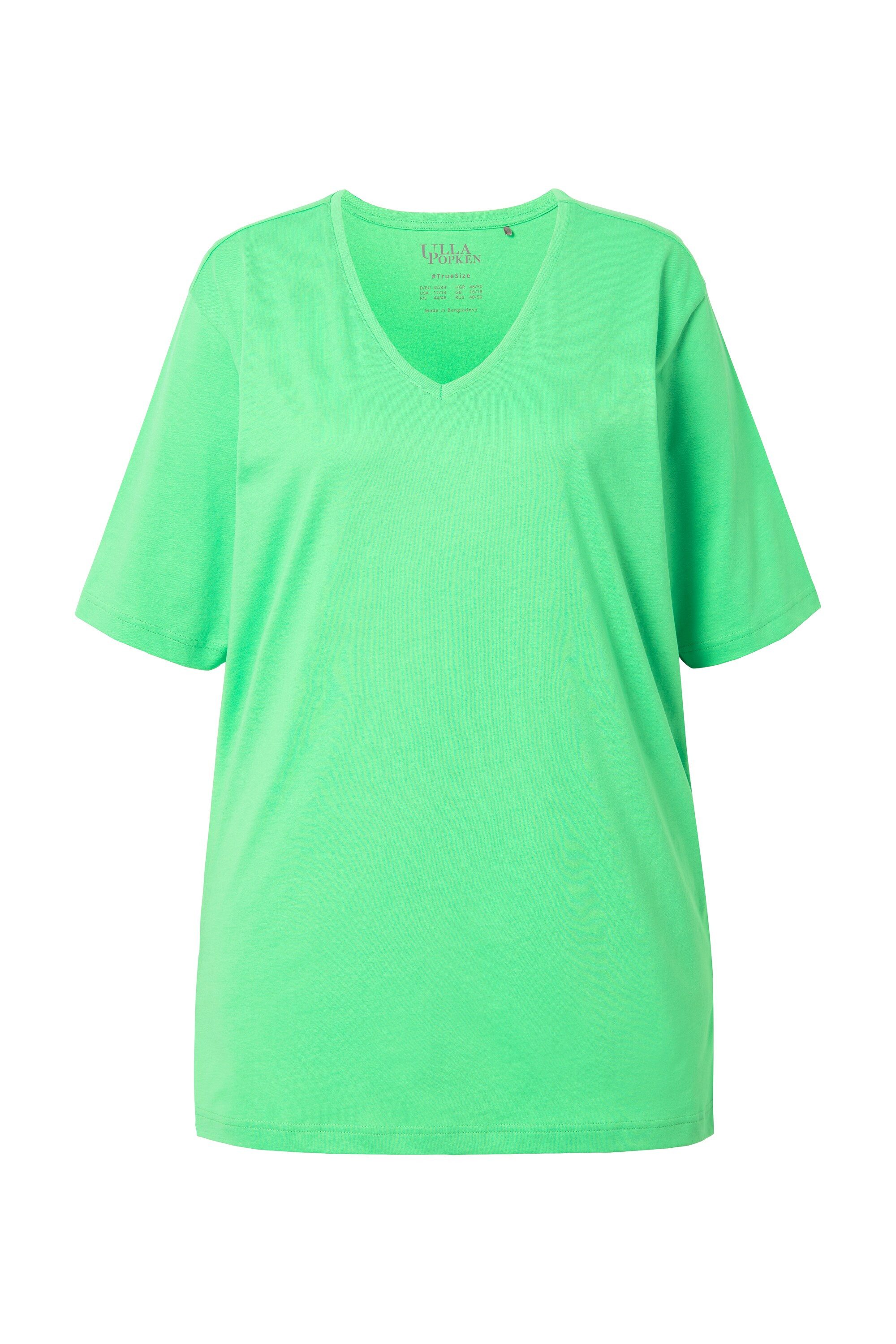Ulla Popken T-Shirt T-Shirt V-Ausschnitt Relaxed günstig online kaufen