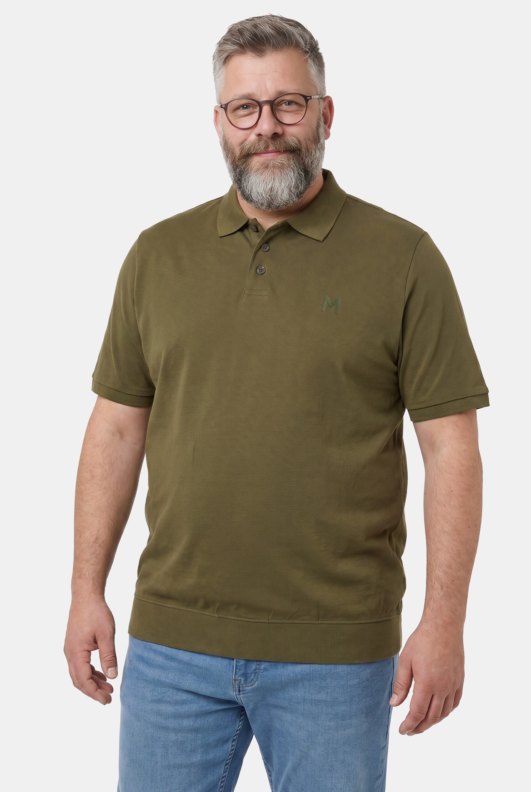 Poloshirt Poloshirt Bauchfit Halbarm