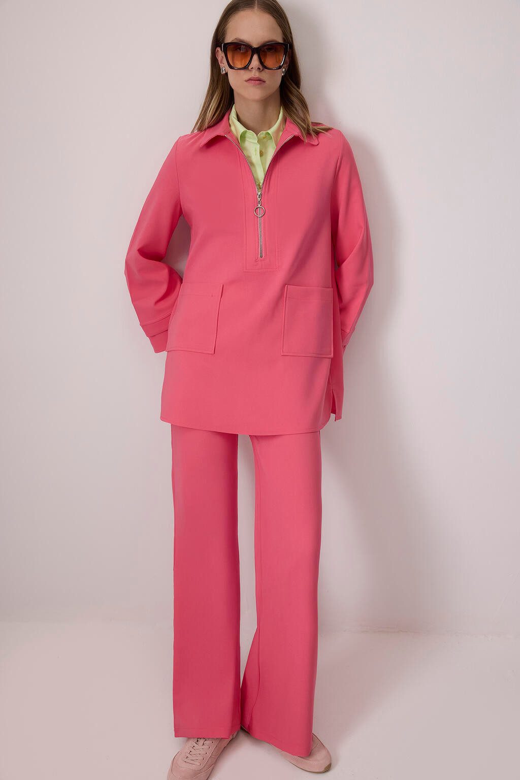 Fleeceweste TUNIKA-HOSE-SET MIT REISSVERSCHLUSS