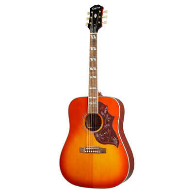 Epiphone Westerngitarre, Inspired by Gibson Hummingbird Aged Cherry Sunburst - Westerngitarre