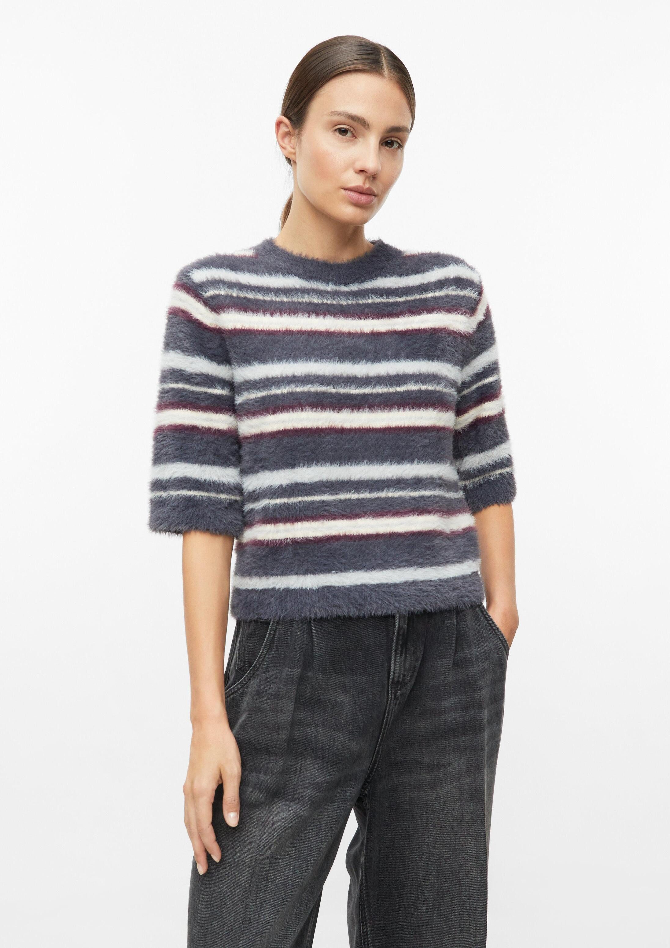 s.Oliver Kurzarmpullover Strickpullover Weicher Strickpullover mit Kurzarm