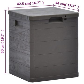 furnicato Gartenbox Garten-Aufbewahrungsbox 90 L Braun