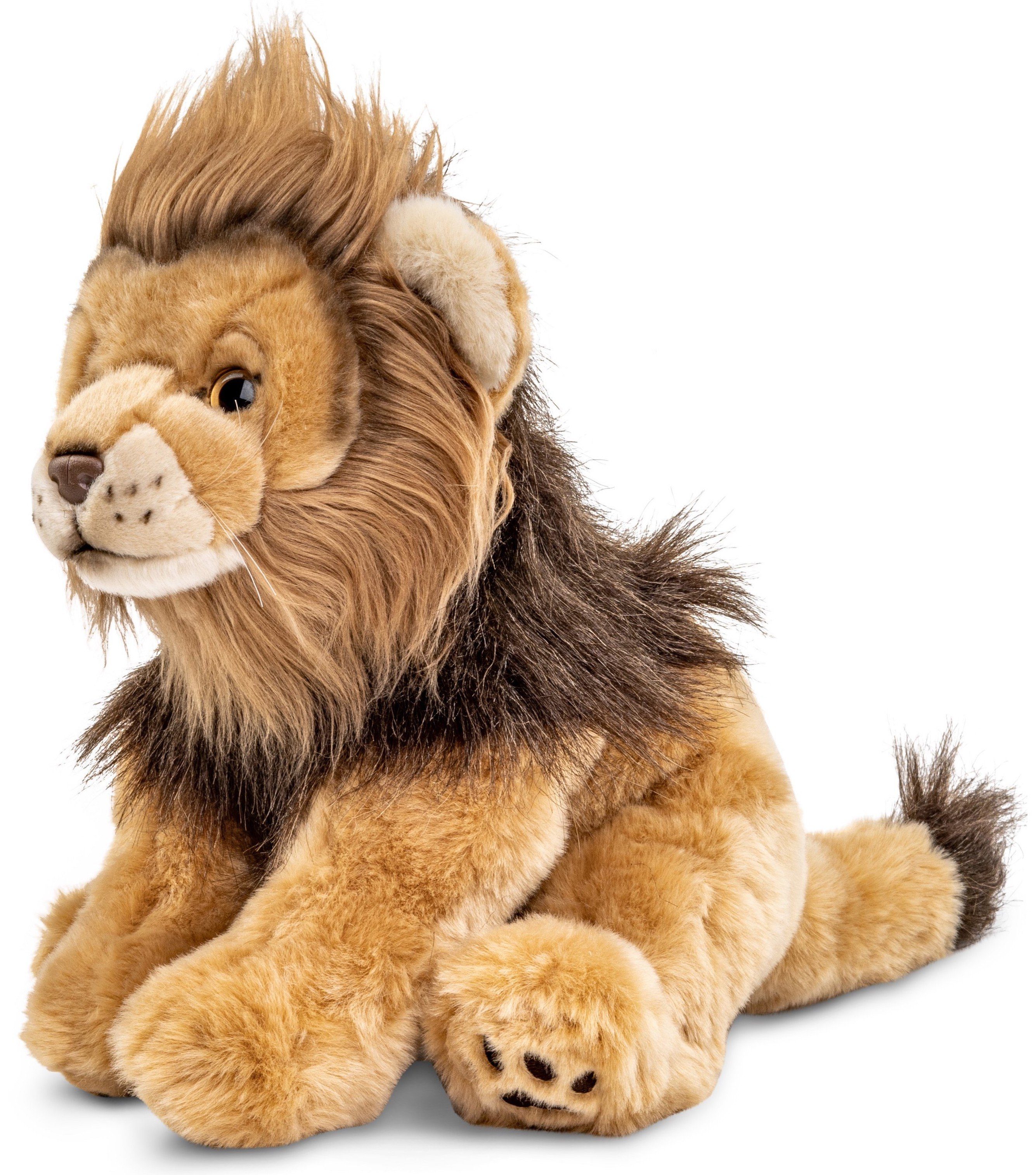 Uni-Toys Kuscheltier Löwe sitzend - 30 cm (Довжина) - Plüsch-Wildtier - Plüschtier, zu 100 % recyceltes Füllmaterial
