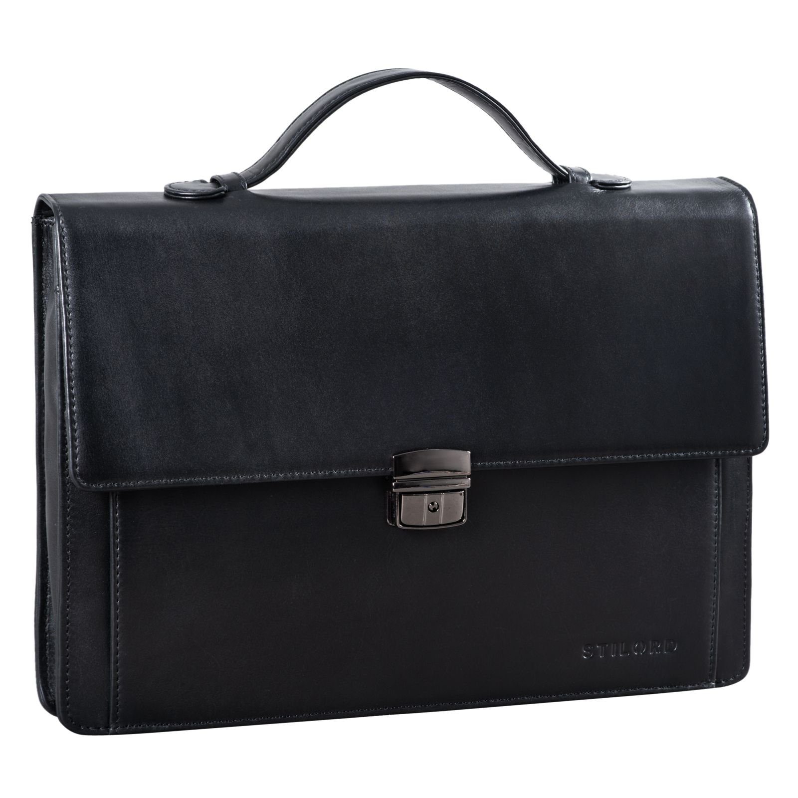 STILORD Aktentasche "Ernesto" Dokumententasche A4 Leder