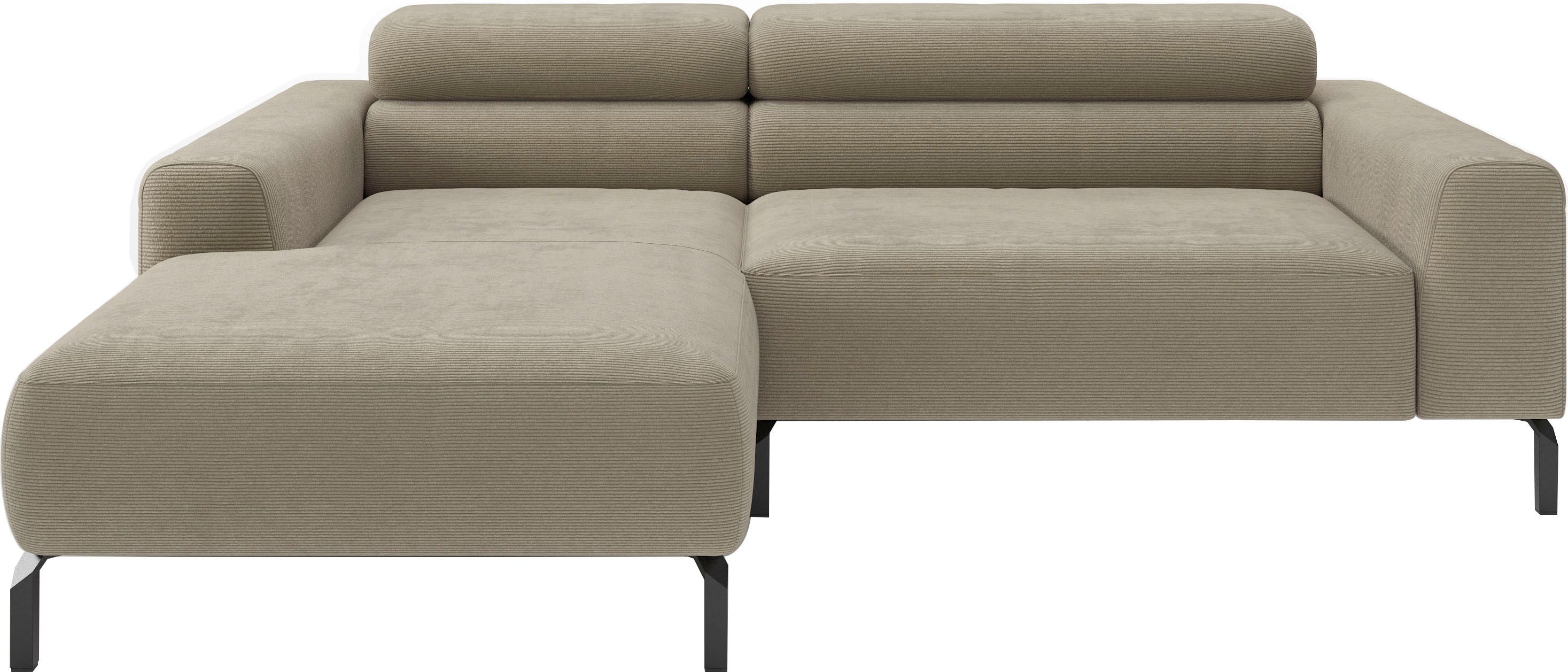 Ecksofa Ecksofa, L-Form, incl. Kopfteilverstellung, Breite 223 cm