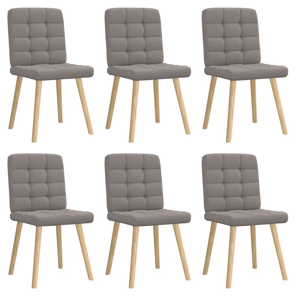 vidaXL Esszimmerstuhl Esszimmerstühle 6 Stk. Taupe günstig online kaufen