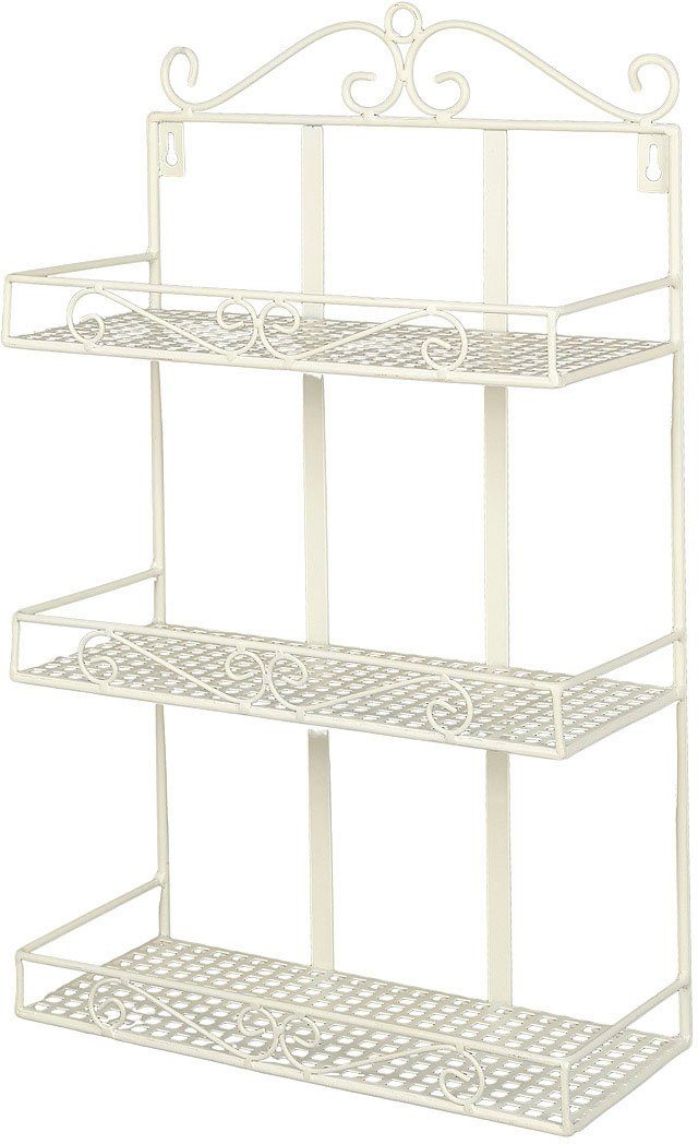 Ambiente Haus Deko-Wandregal Wandregal - antikweiss 50cm, 1-tlg. günstig online kaufen