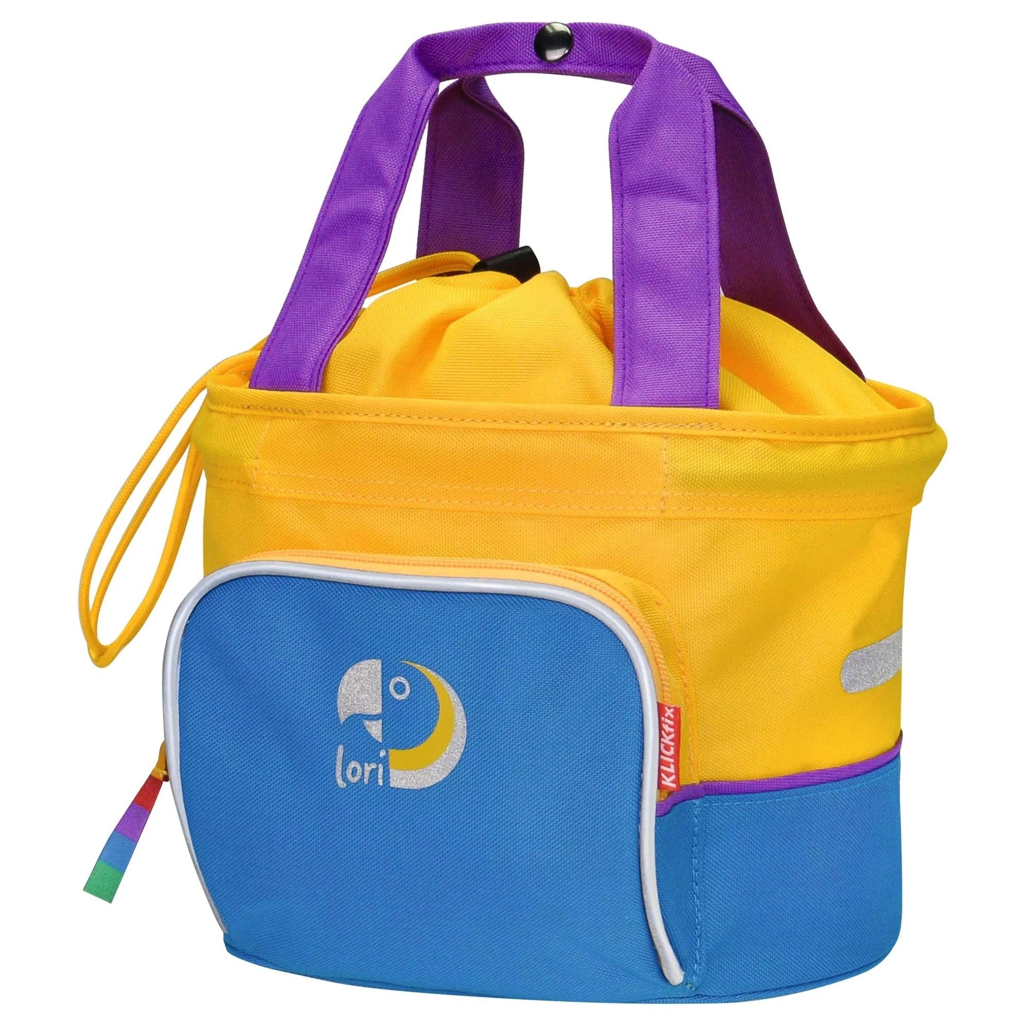 KlickFix Fahrradtasche Lori Shopper - Fahrradtasche für Kinder (blau)