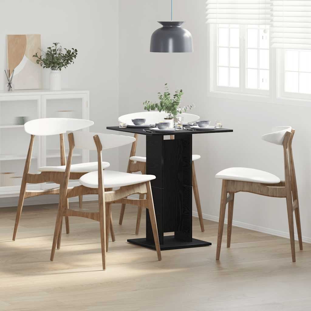 vidaXL Esstisch Bistrotisch Schwarze Eiche 60x60x75 cm Holzwerkstoff (1-St)