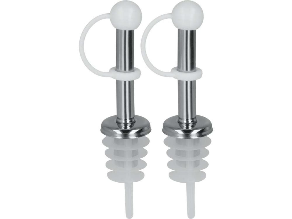 Metaltex Vierkantreibe Metaltex Flaschenausgießer, 2er-Pack, Edelstahl, Kunststoff