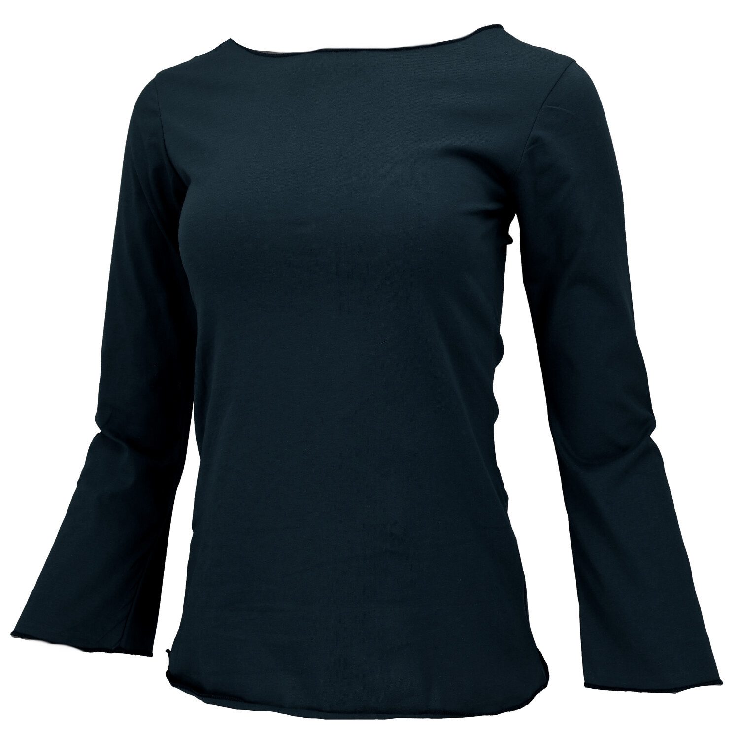Guru-Shop Longsleeve Basic Langarmshirt, Yogashirt mit.. günstig online kaufen