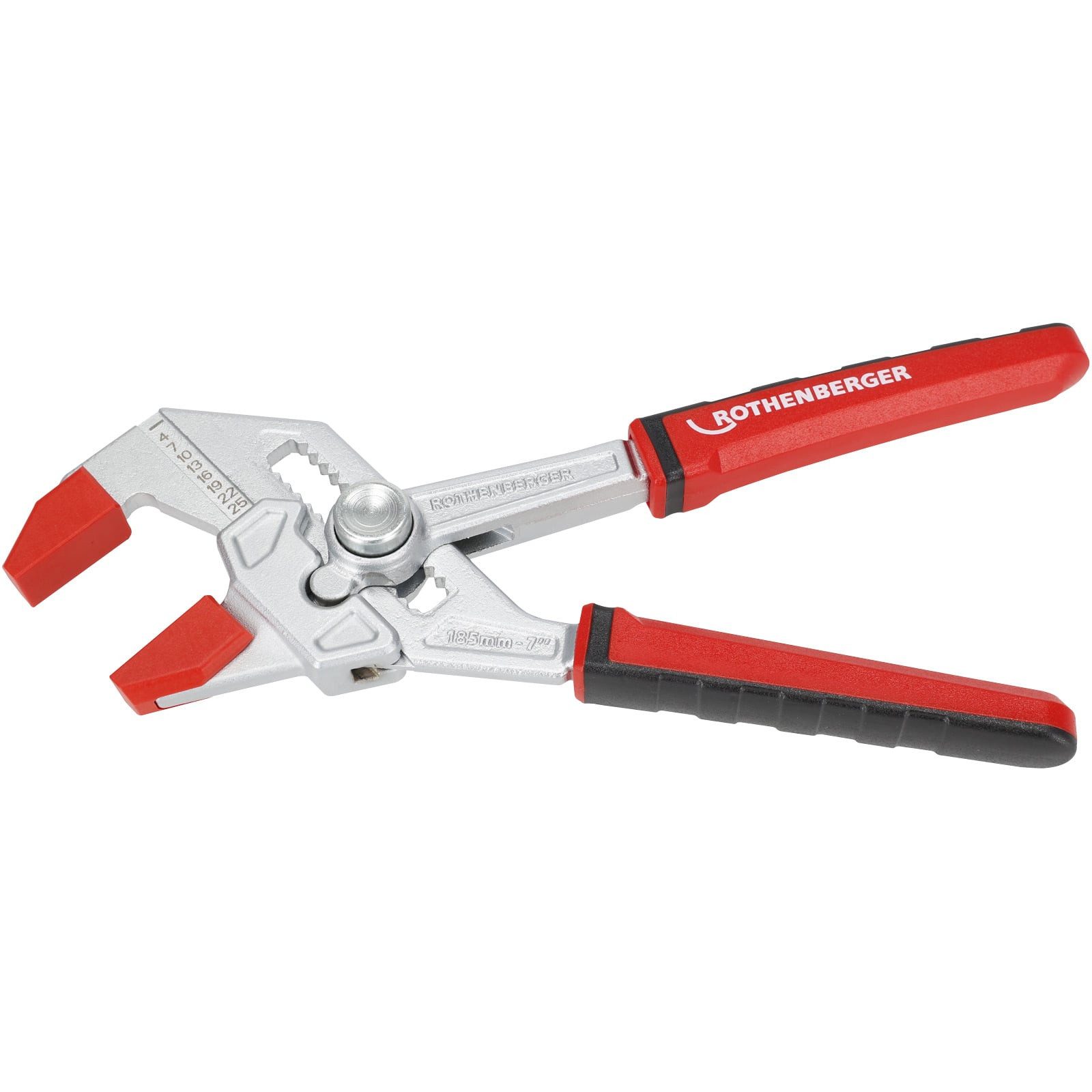 Rothenberger Zangenschlüssel ROTHENBERGER ROFAST Zangenschlüssel, 7" 2K, mit Schonbacken, 3 Paar -
