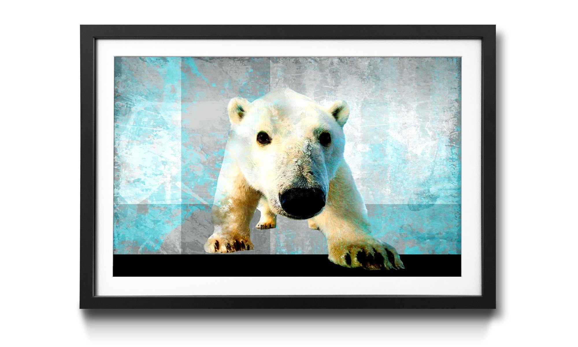 WandbilderXXL Kunstdruck Little Icebear, Eisbär, Wandbild, in 4 Größen erhältlich
