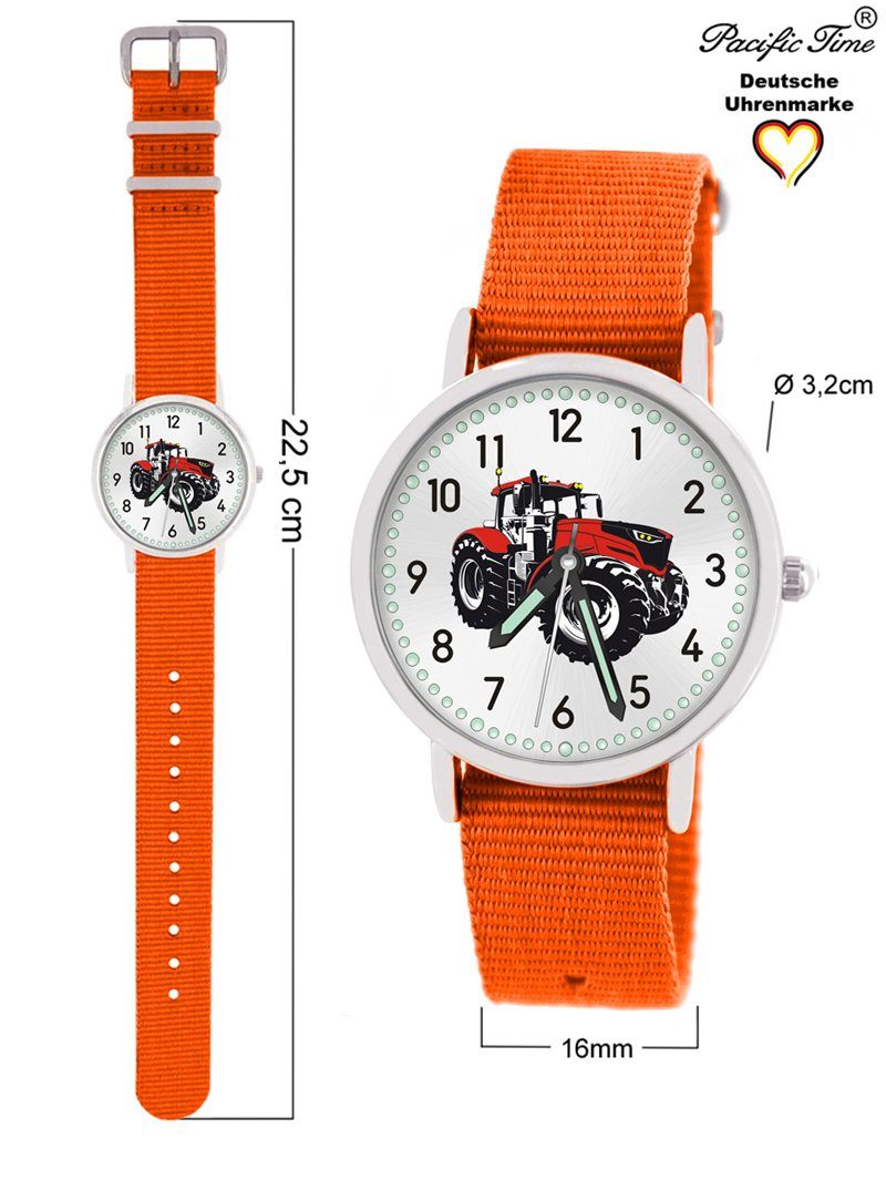 Time orange Design - Traktor Mix Kinder und Match Wechselarmband, Quarzuhr rot Pacific Versand Gratis Armbanduhr