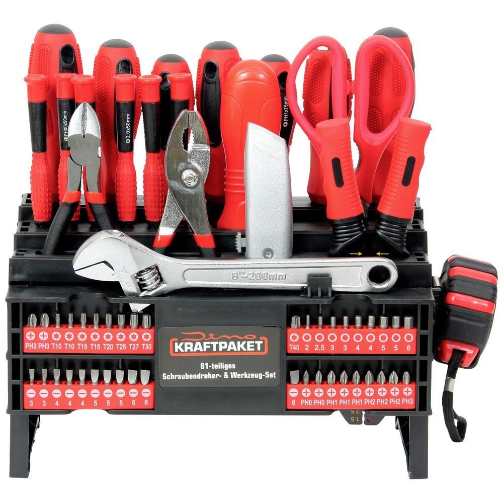 Werkzeugset Dino KRAFTPAKET 61tlg. 130300 Werkzeugset