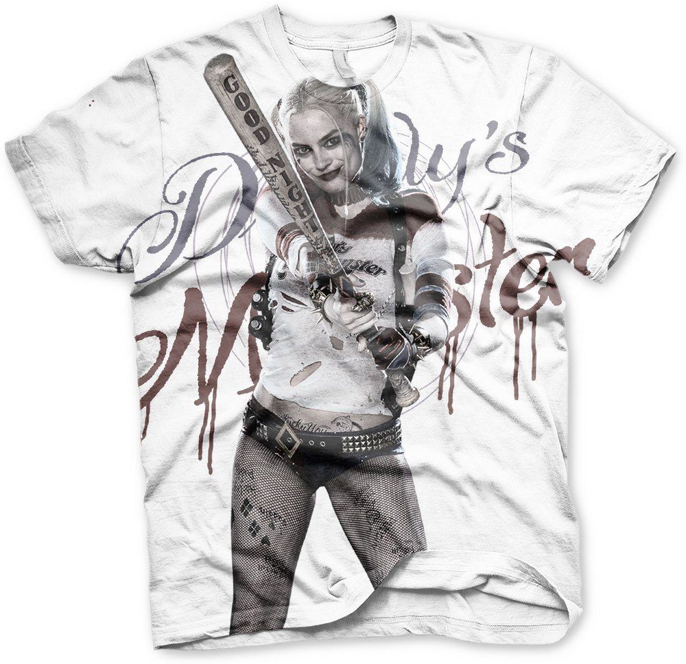 Suicide Squad T-Shirt Harley Quinn Daddy's Lil Monster Allover T-Shirt