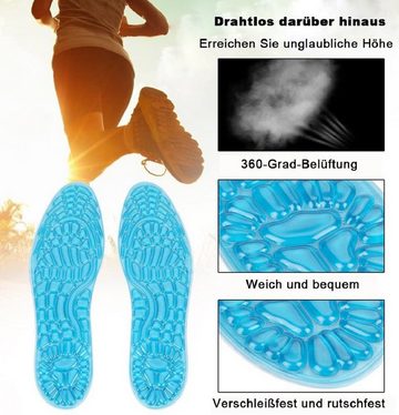 COOL-i ® Einlegesohlen, Gelsohlen,Stoßdämpfende Silikon Schuhpads Arch Support Waschbare,für Männer und Frauen