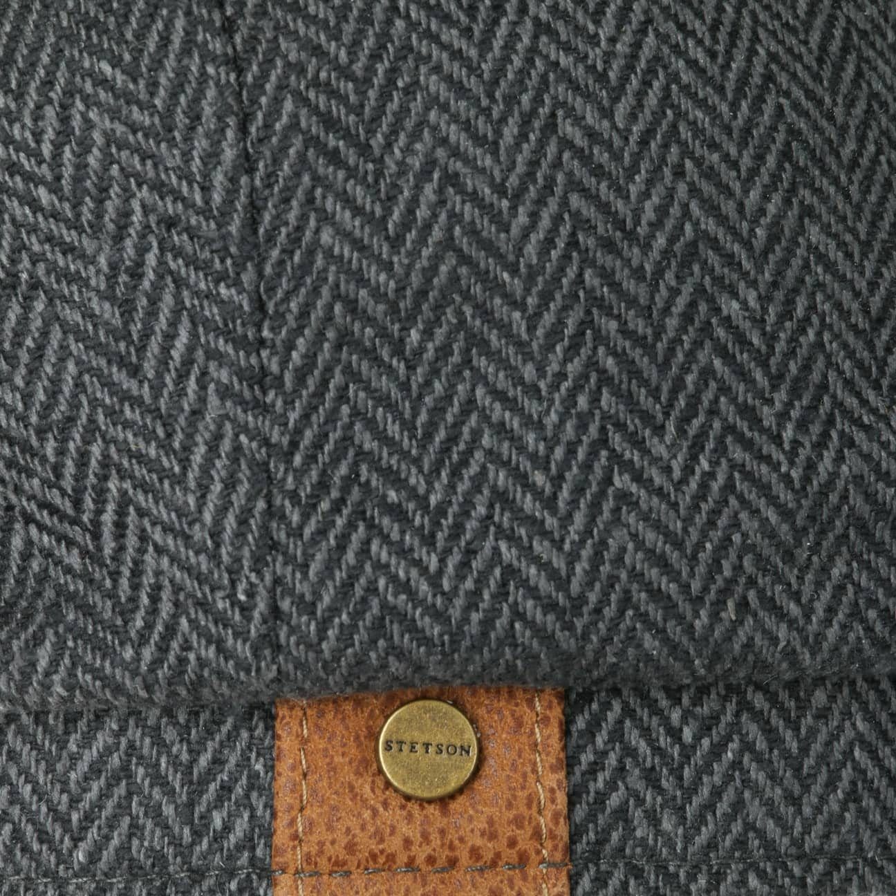 Stetson Flat Cap (1-St) Schiebermütze mit Schirm, Made in the EU