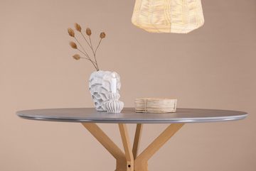 BOURGH Esstisch PIAZZA runder Esstisch - Esszimmertisch / Küchen Tisch ⌀120cm in grau, in modernem Design